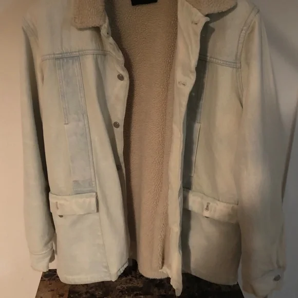 Stampd Faux Shearling Denim Jacket - Picture 2 of 4